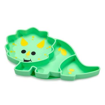 melii-divided-silicone-suction-plate-green-dinosaur